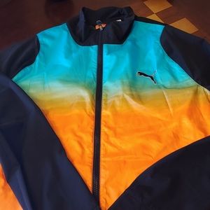 Men's zip up puma track jacket/golf